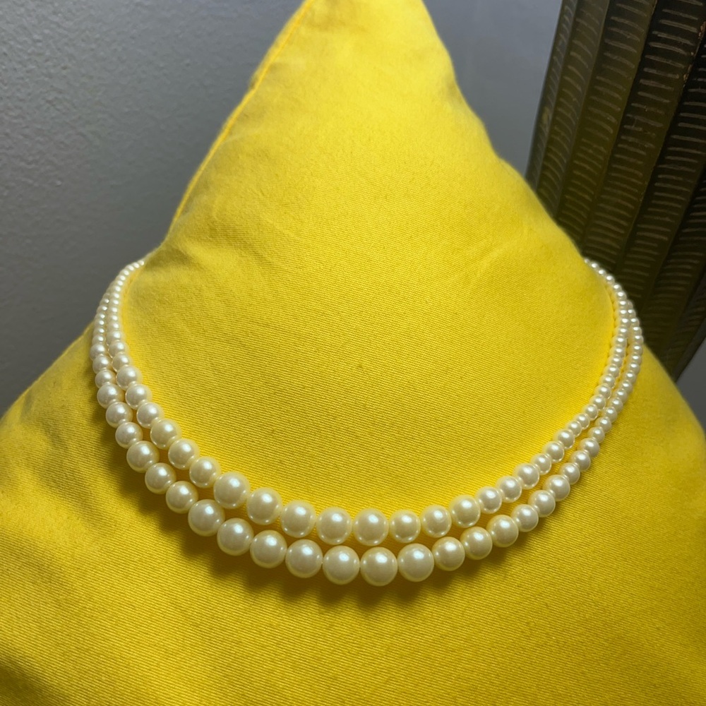Avon Elegant Double-Strand Pearl Necklace